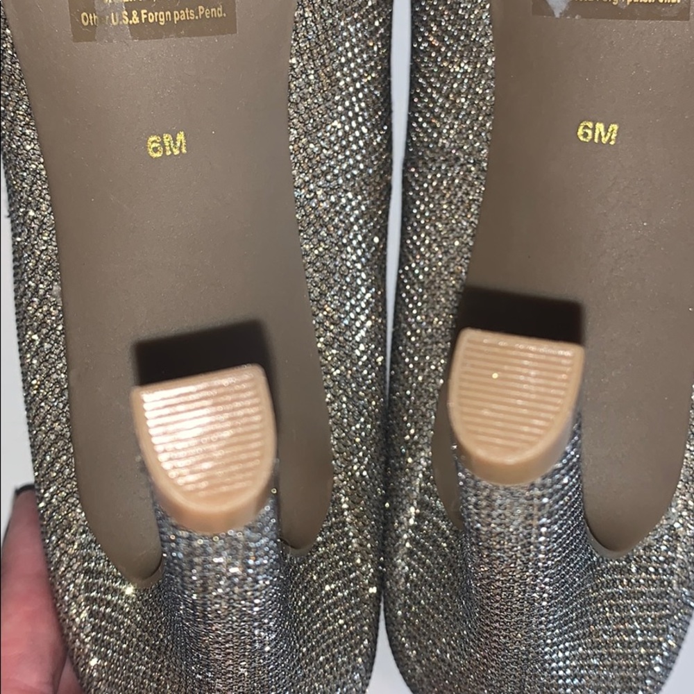 Guess Gold Sparkle Heels- Worn Once - Picture 5 of 10
